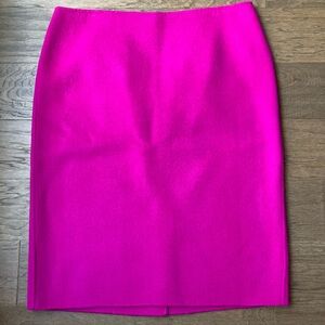 NWT Talbots Hot Pink Wool Pencil Skirt-size 12